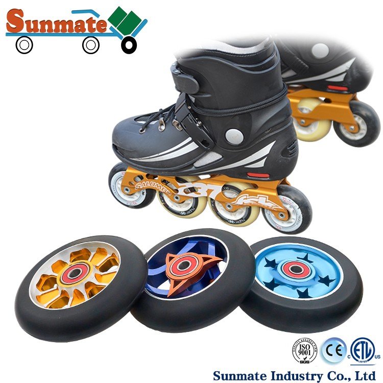 Aluminum Skateboard Parts PU 100mm,110mm,125mm Casting Scooter Wheels for Stunt Scooter 4 Wheel Inline Skates Electric Scooters
