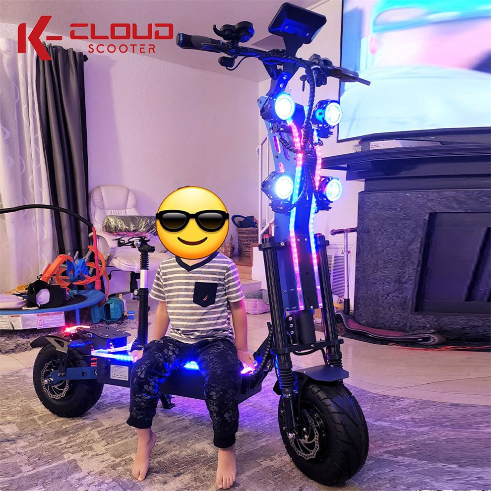 8000W 72V 13Inch Dual Motor Electric Scooter Folding Germany Electro Scooter Trotinette-Electrique- Elektrikli Scooter