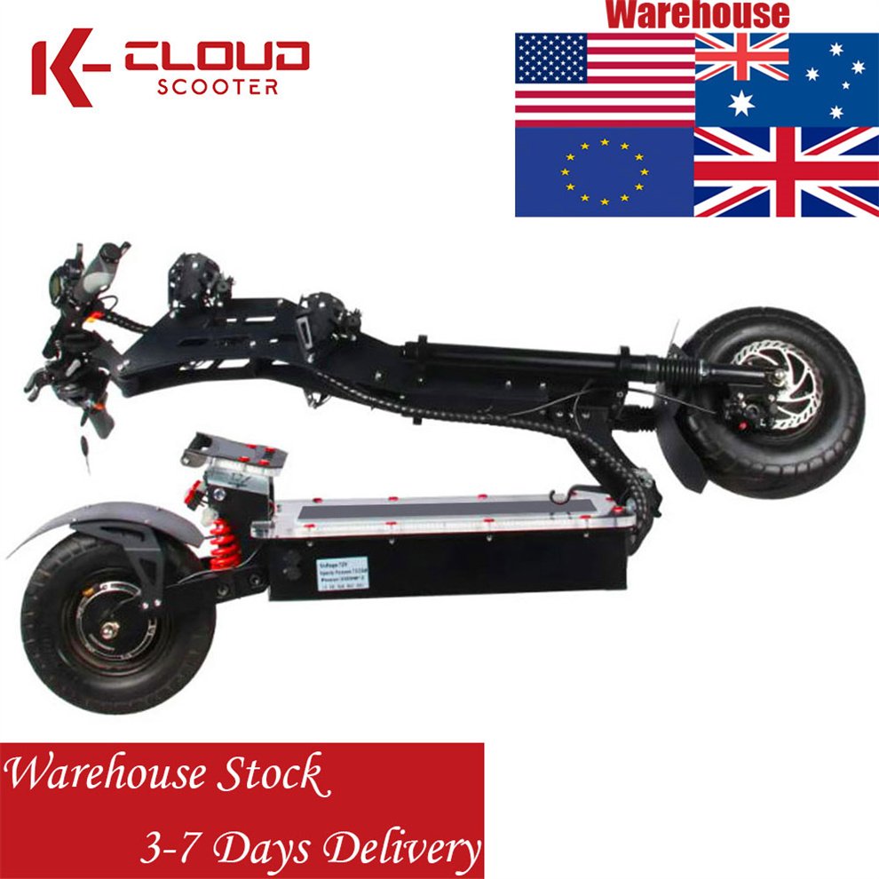 8000W 72V 13Inch Dual Motor Electric Scooter Folding Germany Electro Scooter Trotinette-Electrique- Elektrikli Scooter