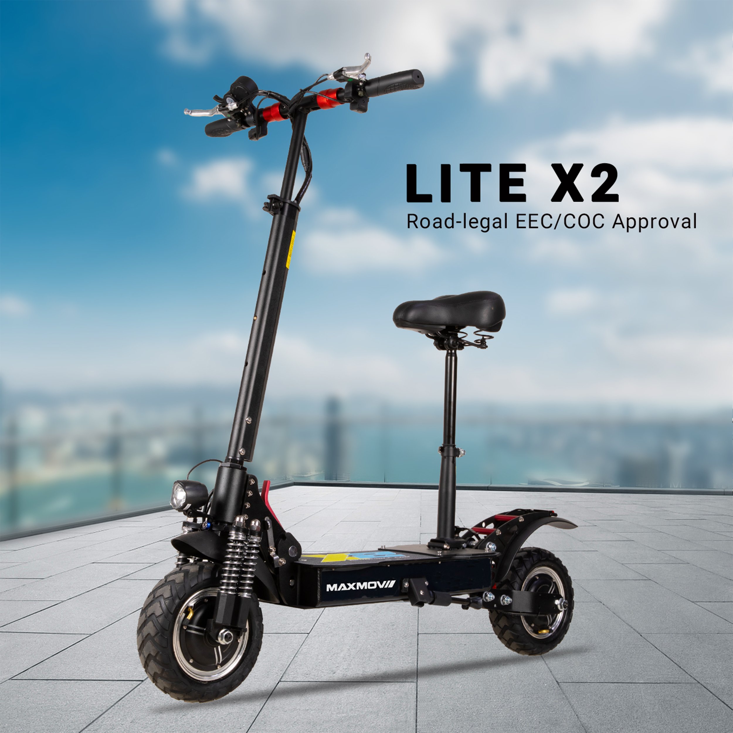 2024 New Off-Road two wheel X2 1000w fast Electric Scooter With Suspension Dual Motors 2000W 10 Inch Battery-Removable Escooter