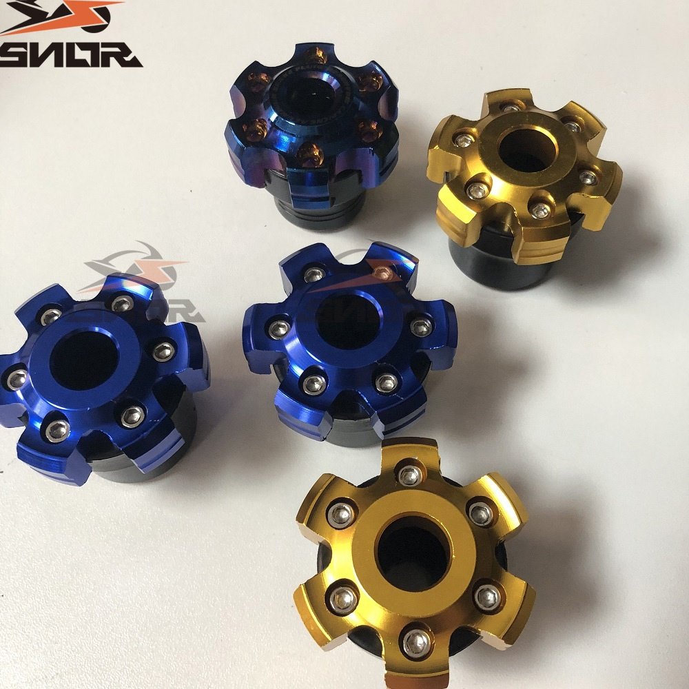 CNSNR Electric Scooter Front Shock Absorber Cup Universal Front Fork Frame Sliders Crash Pad Motorcycle Anti Fall Axel Cap