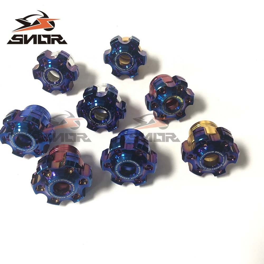 CNSNR Electric Scooter Front Shock Absorber Cup Universal Front Fork Frame Sliders Crash Pad Motorcycle Anti Fall Axel Cap