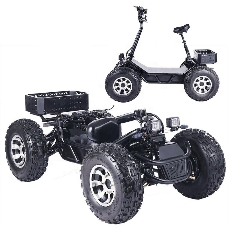 4x4 8000W Electric Scooter 60V Electric ATV Powerful All-Terrain Vehicle with Four Drive Road Electric Scooters Product