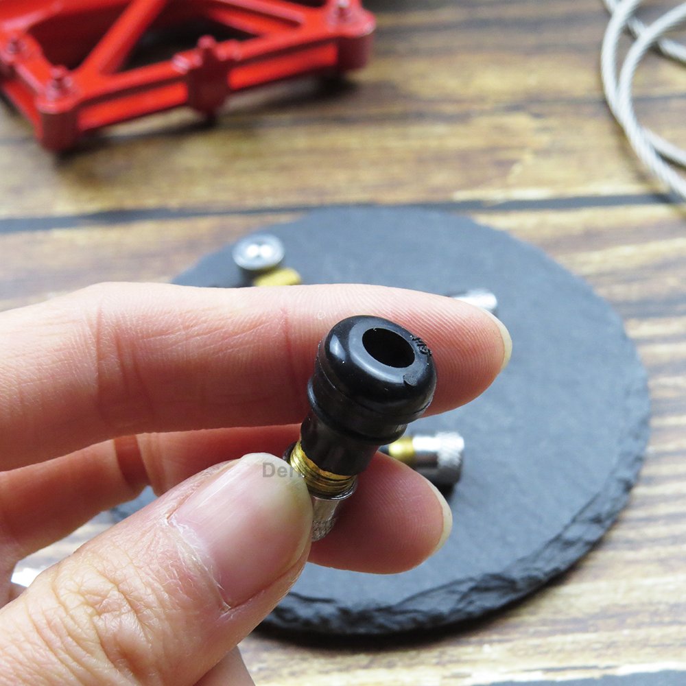Vacuum Tire Valve for Electric Scooter Spare Parts Kick Scooter Repair Black Rubber tubeless Tire Valve Stem