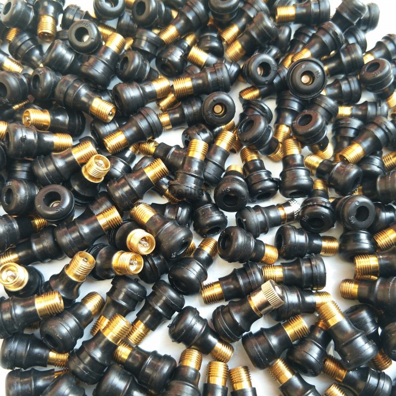 Vacuum Tire Valve for Electric Scooter Spare Parts Kick Scooter Repair Black Rubber tubeless Tire Valve Stem