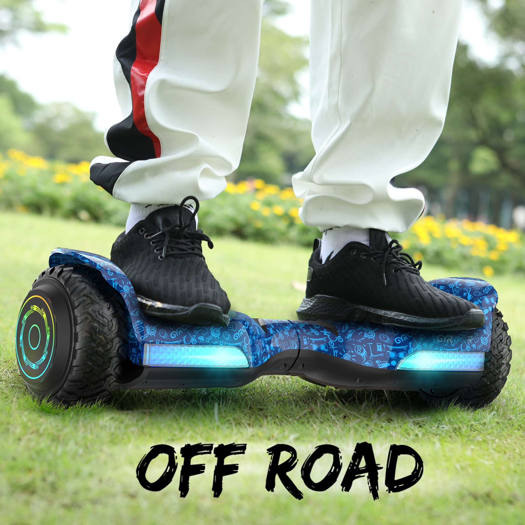 Gyroor Popular Blue tooth 6.5 Inch Battery Electric Scooter Hoverboard