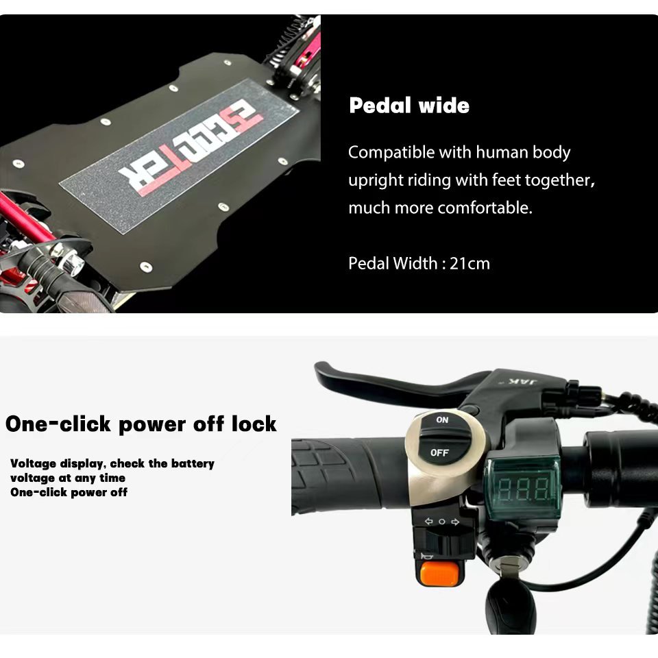 Ready to Ship 48V -2400W Dual Motor Electric Scooter Best Price Electronic Unisex Applicable Stock