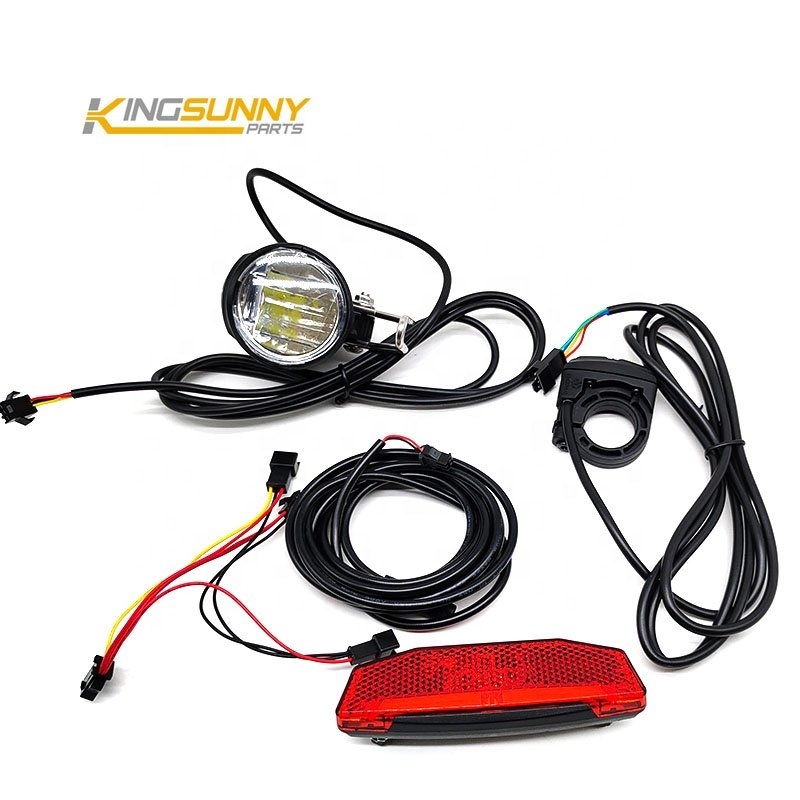 Electric Bicycle Parts Headlight Taillight Switch Wire Set Electric Bicycle Accessories E-Bike Front Rear Light Set
