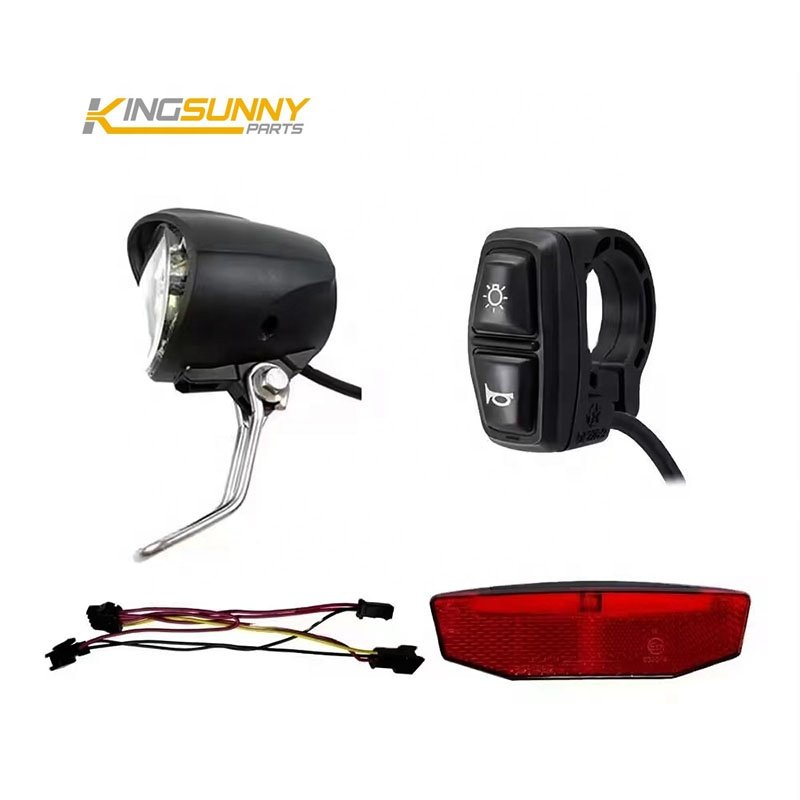 Electric Bicycle Parts Headlight Taillight Switch Wire Set Electric Bicycle Accessories E-Bike Front Rear Light Set