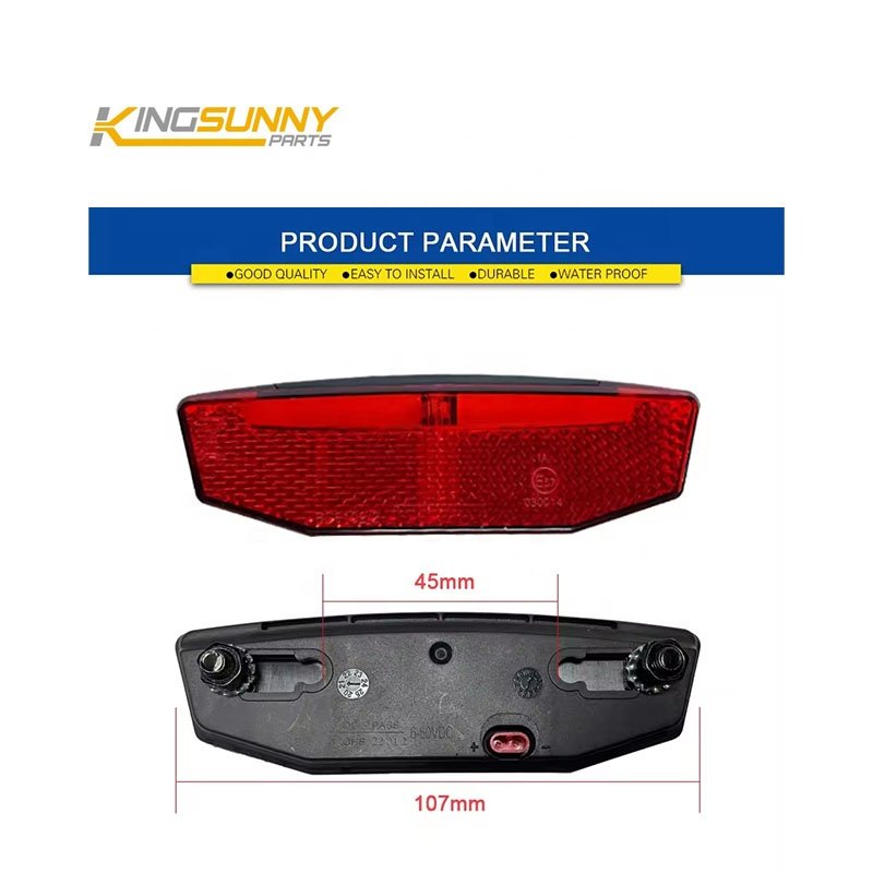 Electric Bicycle Parts Headlight Taillight Switch Wire Set Electric Bicycle Accessories E-Bike Front Rear Light Set