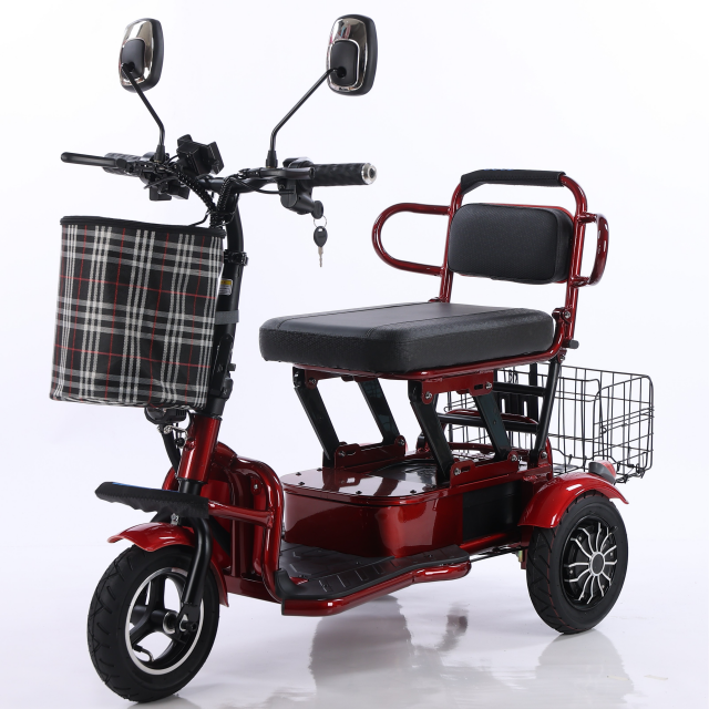3 wheel adult 10 inch folding electric scooter 350W mobility scooter