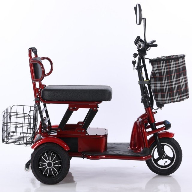 3 wheel adult 10 inch folding electric scooter 350W mobility scooter