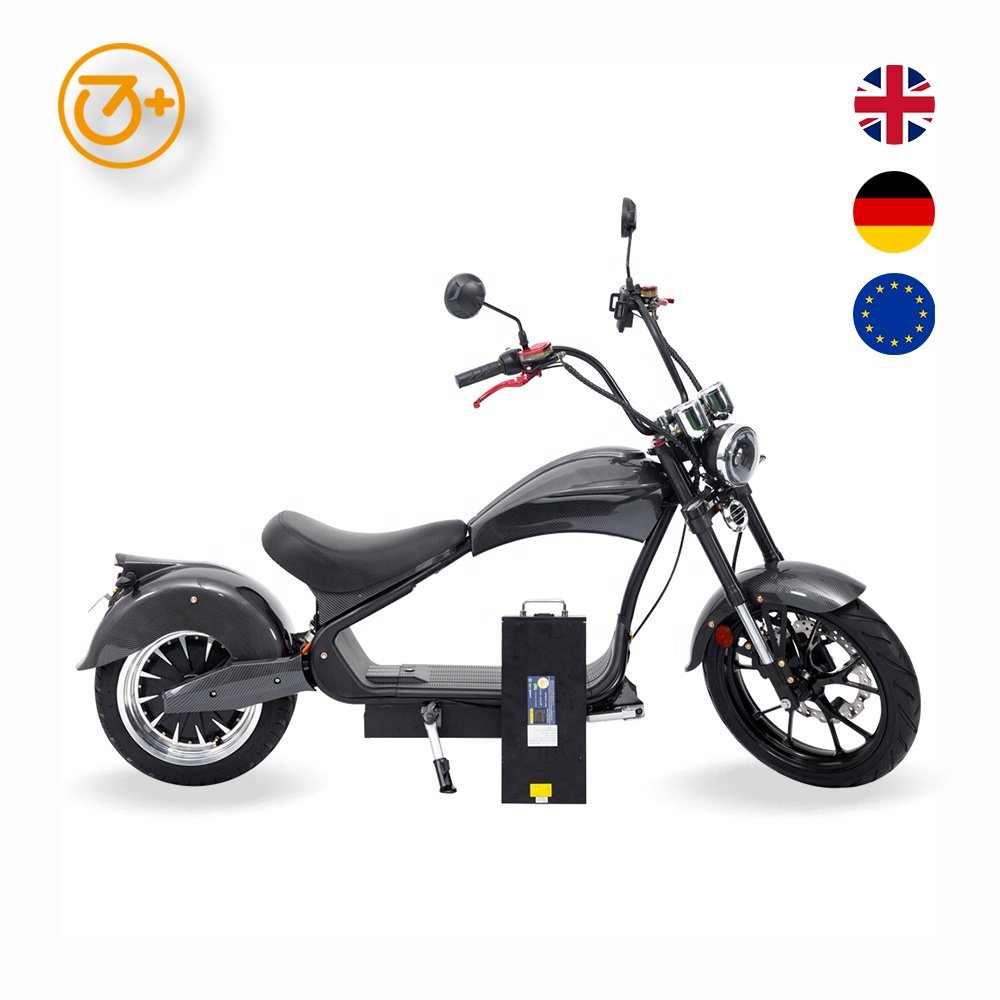 2023 EU Warehouse New Design Citycoco 70km/h Fast Electric Scooter With Aluminum Wheel EEC3000W