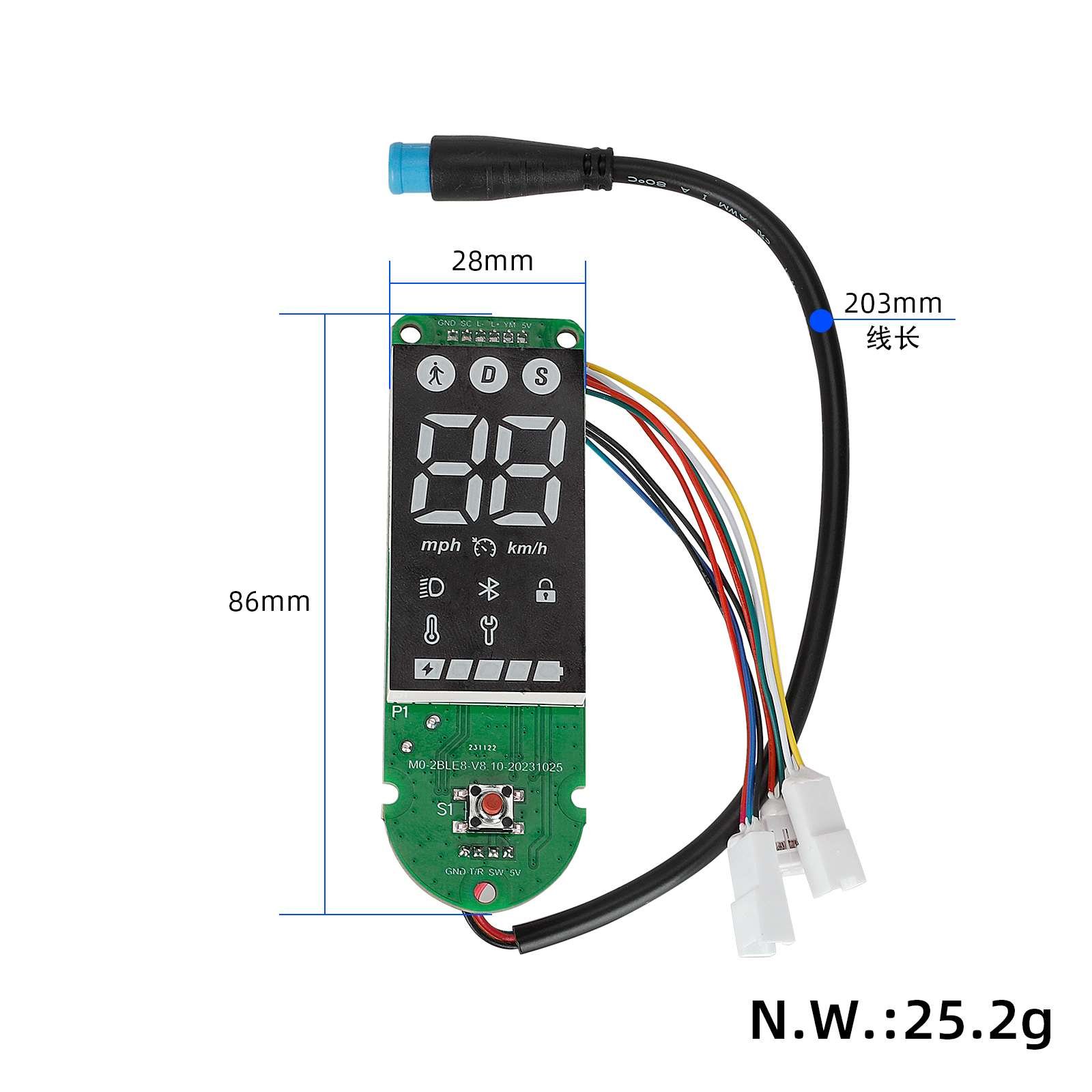 Electric Scooter Bluetooth Dashboard For Xiaomi 4 Pro Circuit Board Bluetooth Board LED Panel Dashboard Display Upgrade Parts