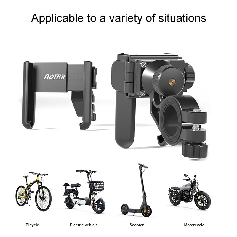 One-key Release Motorcycle Parts Scooter Parts Mobile Phone Holder Shock-Absorbingbike Phone Holder, Motorcycle Phone Mount