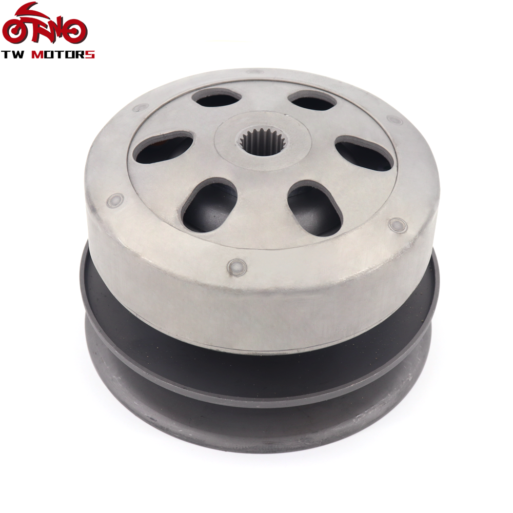 Motorcycle Belt Drive Clutch Assembly Kit Rear Pulley Secondary Driven Clutch For BELT FI(KZL)