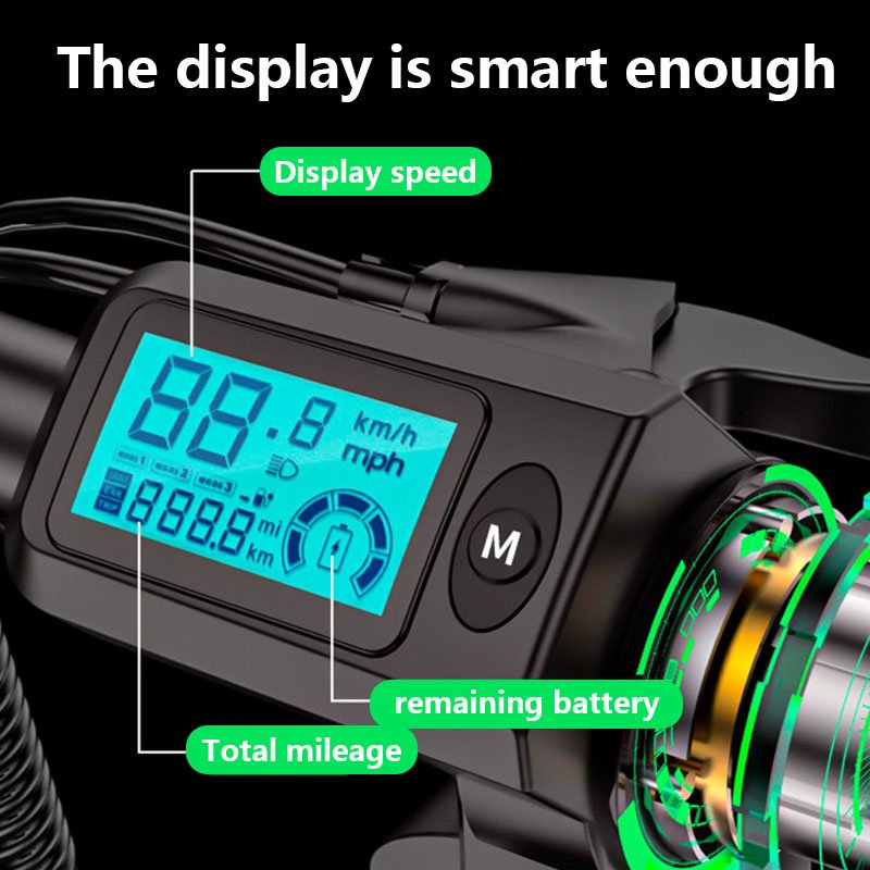 High quality waterproof electric bicycle parts button counter display USB port connector LCD smart display