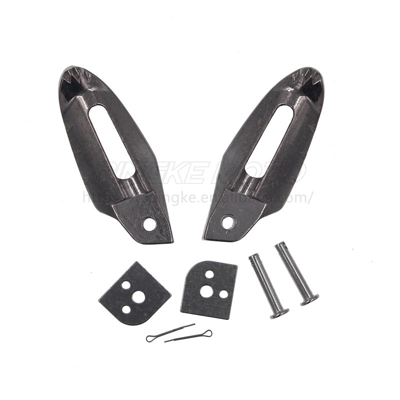 Electric Motorcycle Scooter Pedals Aluminum Alloy Silvery Foot Bracket Rest Rear Passenger Modification Accessories