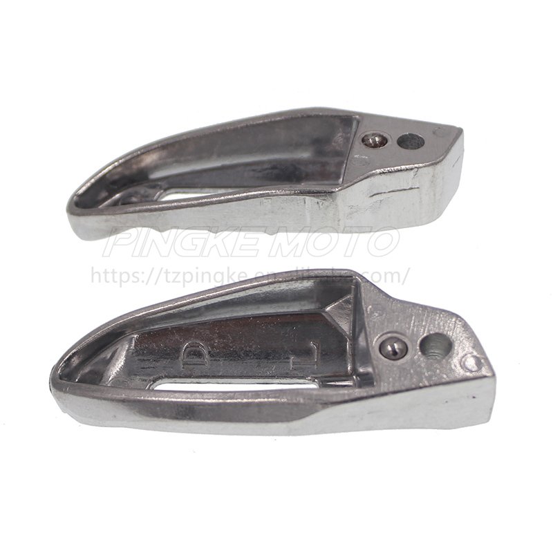 Electric Motorcycle Scooter Pedals Aluminum Alloy Silvery Foot Bracket Rest Rear Passenger Modification Accessories