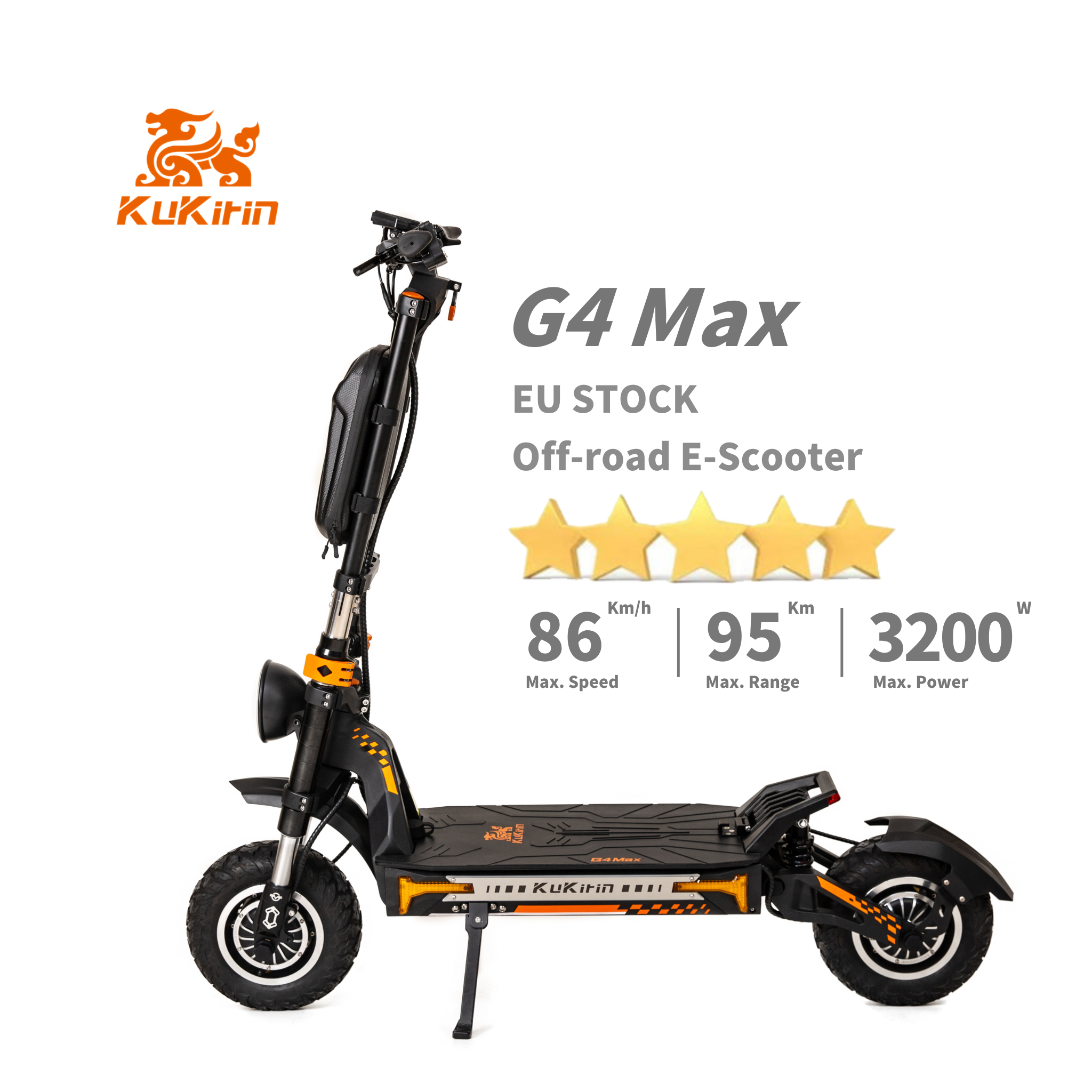 2024 Newest Model EU Warehouse kukirin G4 MAX 60V 35.2AH 3200W Adult Dual Motor Electric Scooter