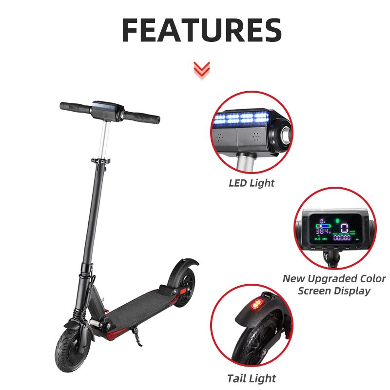 SUOTU EU warehouse 8 inch 36v 360w scooter electric adult moped electric scooter parts for sale R1