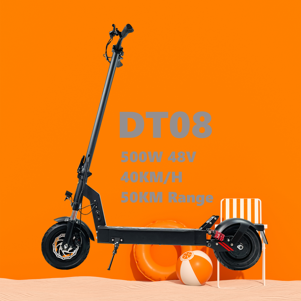 2022 new design 10 inch 500w 800W 1200W eu warehouse electric scooter with dual suspension