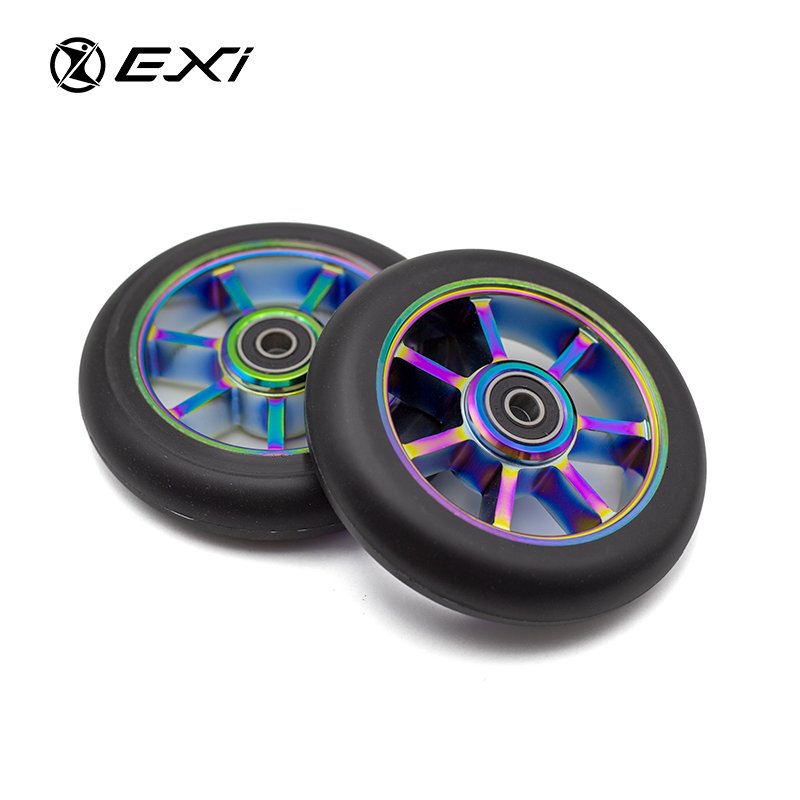 Pro Durable Aluminum Alloy Kick Scooter Wheels for Kids Electric Self-Balancing Scooters Stunt Usage Electric Scooter Parts