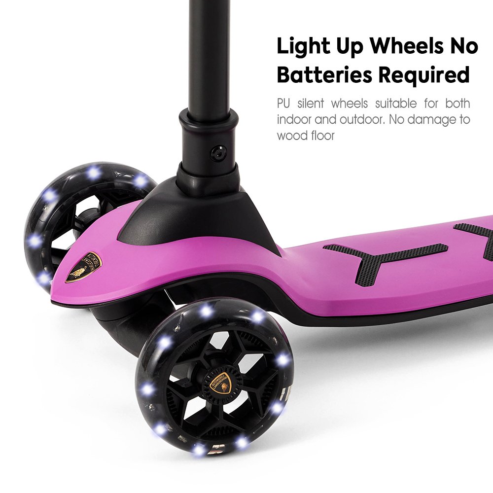 Lamborghini New Normal Three Wheeler Folding Kick scooter For Kids Kid Scooter 3wheel Cool Lightweight Child Baby Kick Scooter