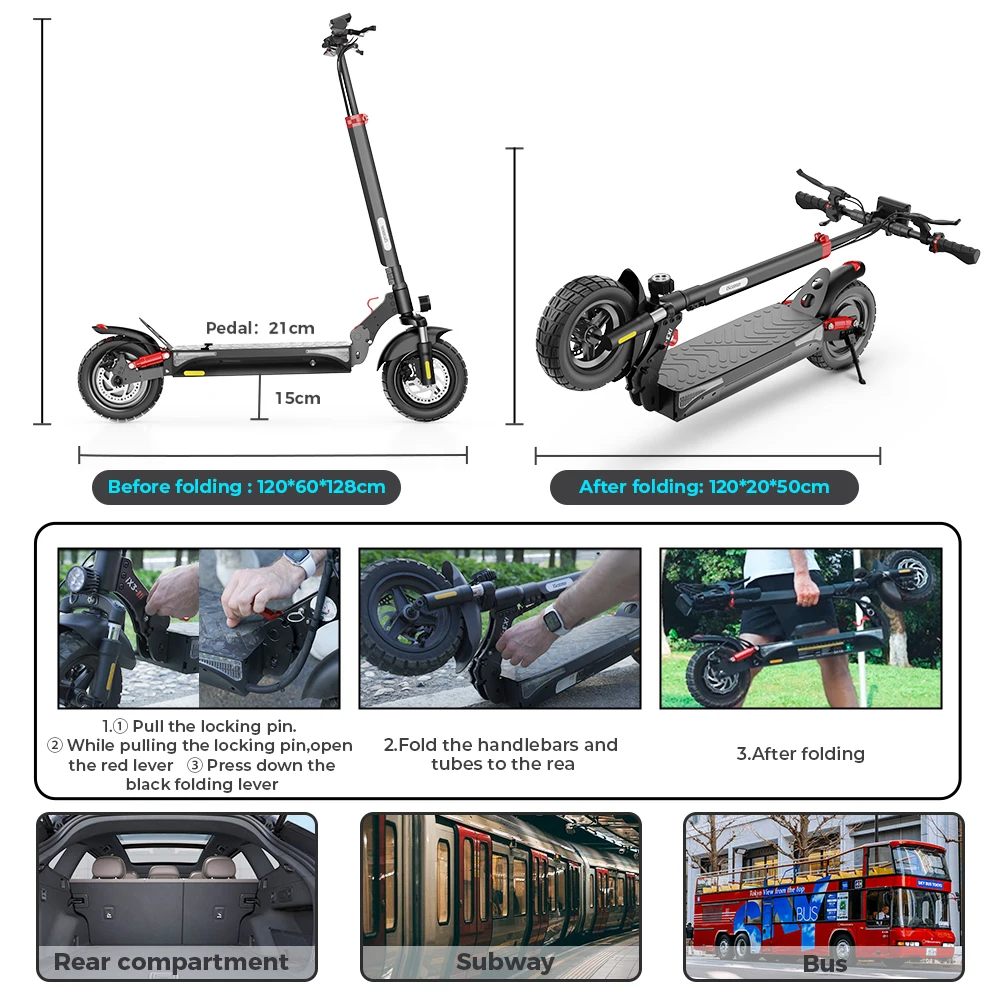 EU warehouse iScooter iX4/iX5/iX6 1000W e scooter 11 inch Off-road vacuum Tire 2 wheel high speed electric scooters