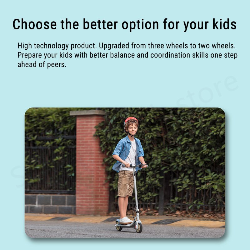 EU Stock E-Scooter ZING C10 Kids Smart Electric Scooter 16km/h Max Speed Children's Kickscooter 10km Max Range