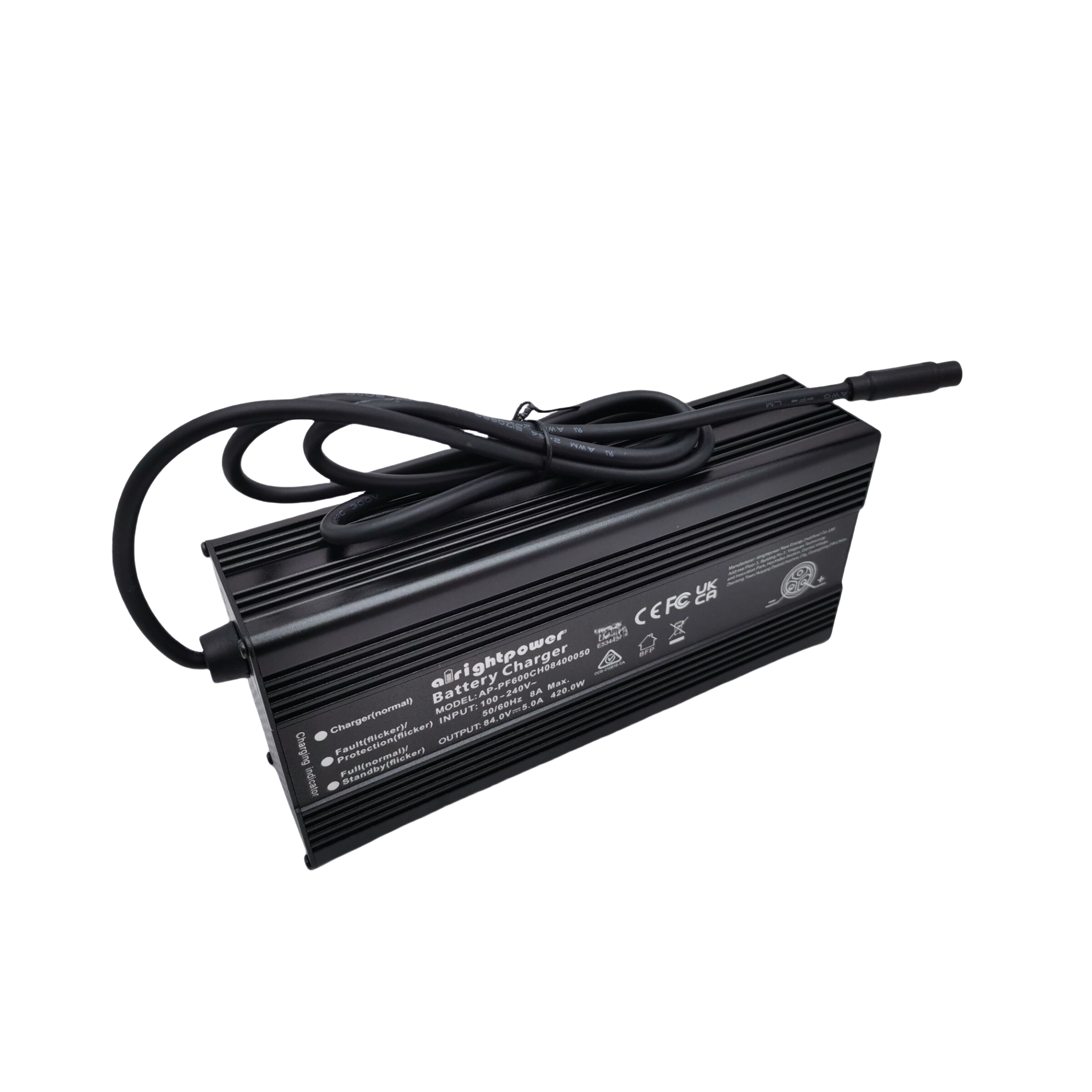 84V 5.0A Original Charger For INMOTION RS Electric Scooter 84V 5A Fast Charger Max 8A 420.0W 3-Pin Charger Spare Parts