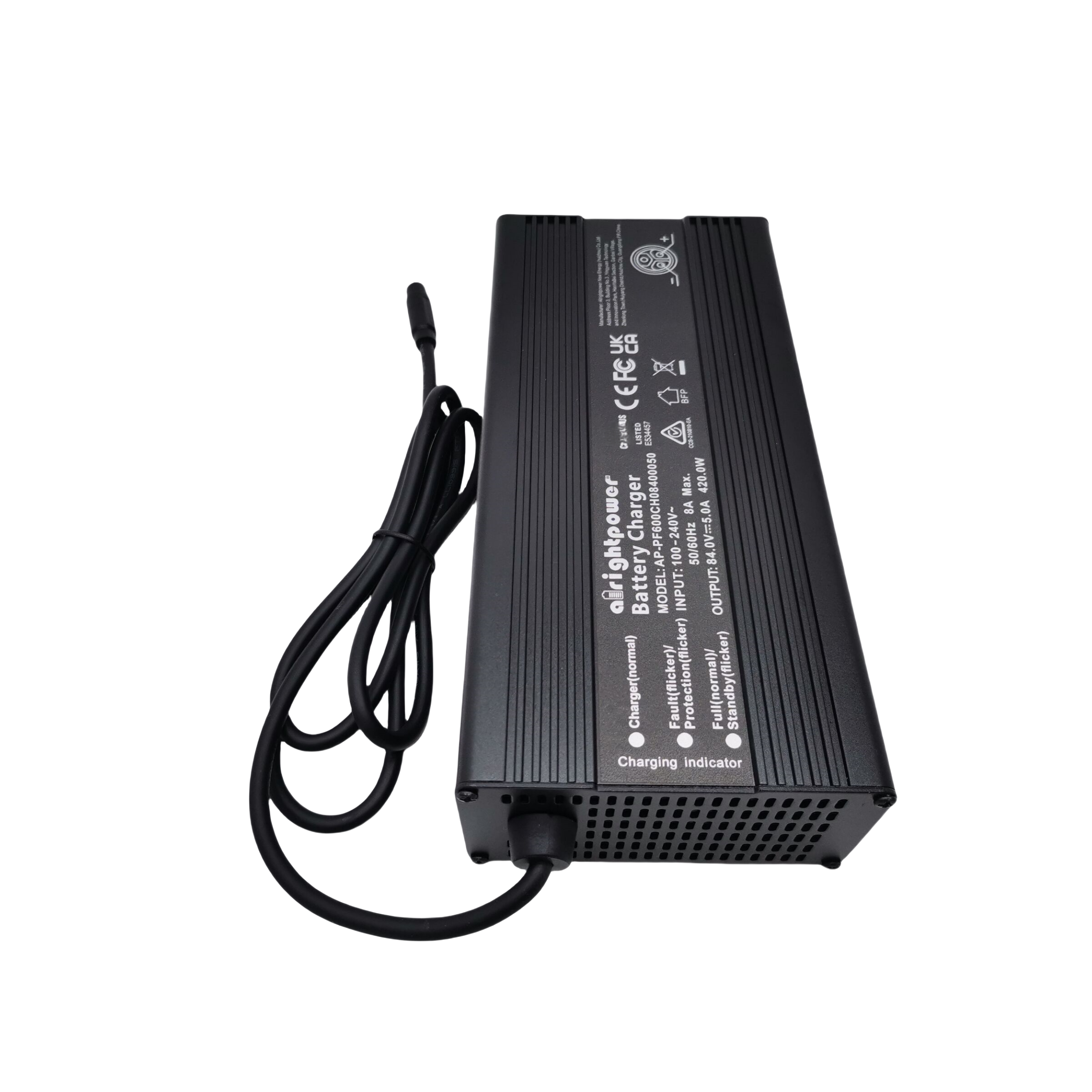 84V 5.0A Original Charger For INMOTION RS Electric Scooter 84V 5A Fast Charger Max 8A 420.0W 3-Pin Charger Spare Parts