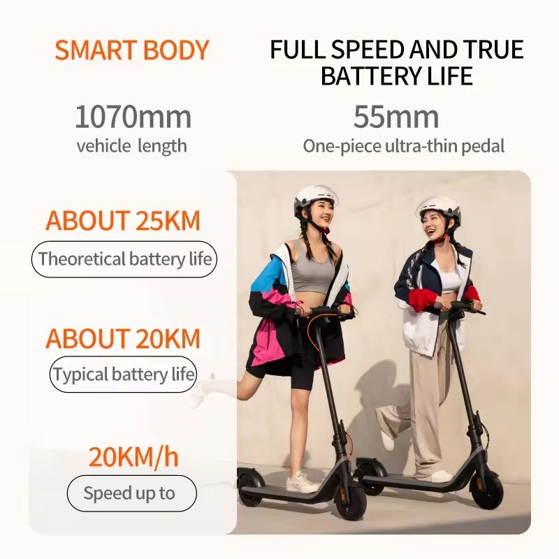 Hot Sale China Ninebot E2 Folding Electric Scooter for Adult 25KM Range Speed 20km/h E scooter