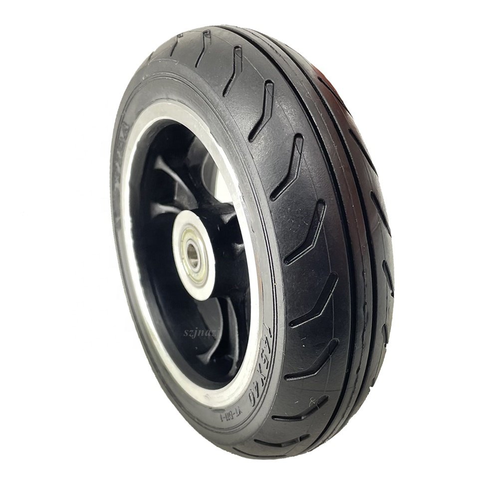 145x40 Wheel Solid Tire and Aluminum Alloy Rim for Foldable Carbon Fiber Electric Scooter 5.5-6 Inch Wheels Replacement Parts