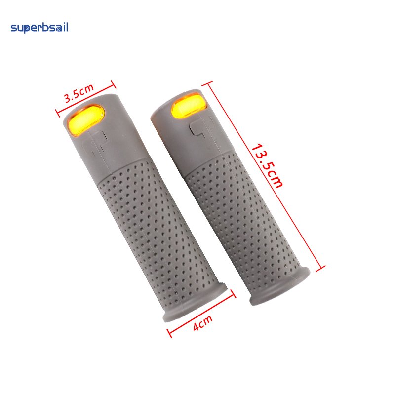 Superbsail Front Handle Grips Remote Control Turn Signal light for Electric Scooter Rubber handle Replacement Spare Parts