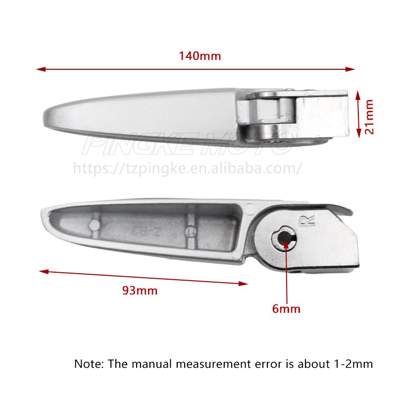 High quality aluminum alloy electric motorcycle passenger front and rear pedals motorcycle body system parts