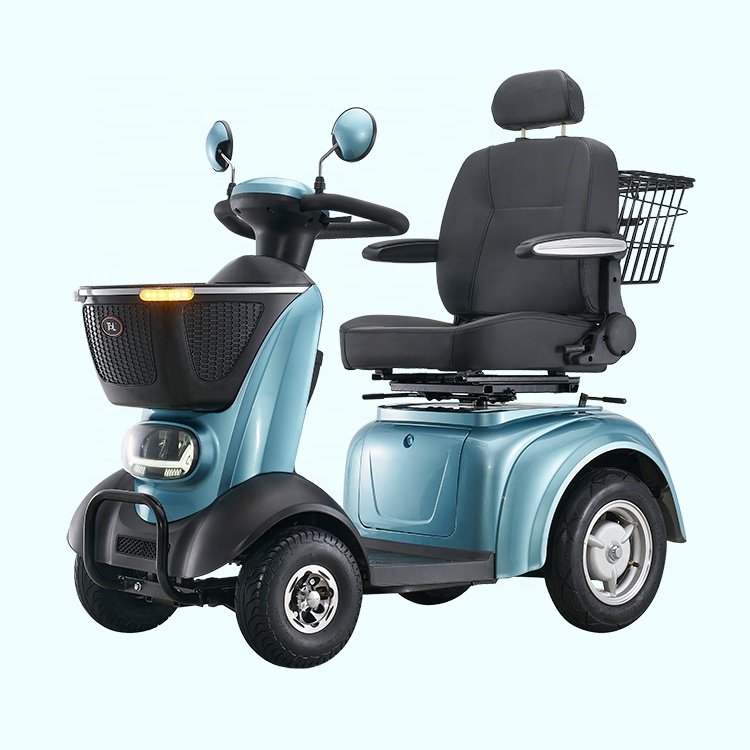 Adult Folding Mobility Scooter Four Wheel Electric Scooter Lightweight Mobility Electric Scooter