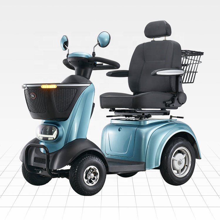 Adult Folding Mobility Scooter Four Wheel Electric Scooter Lightweight Mobility Electric Scooter