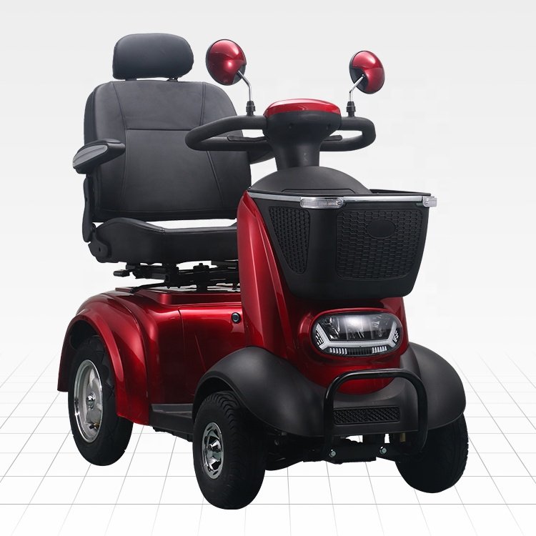 Adult Folding Mobility Scooter Four Wheel Electric Scooter Lightweight Mobility Electric Scooter