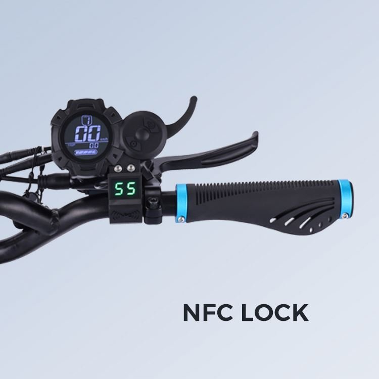 60km/h smart LCD display NFC lock dual motor us eu warehouse adult folding electric scooter