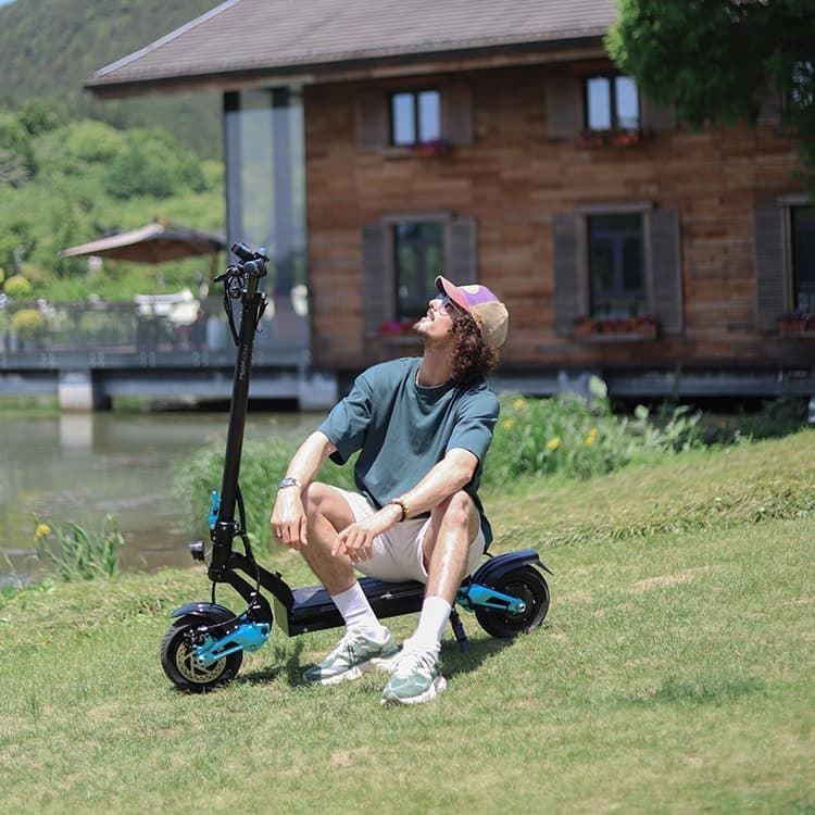60km/h smart LCD display NFC lock dual motor us eu warehouse adult folding electric scooter