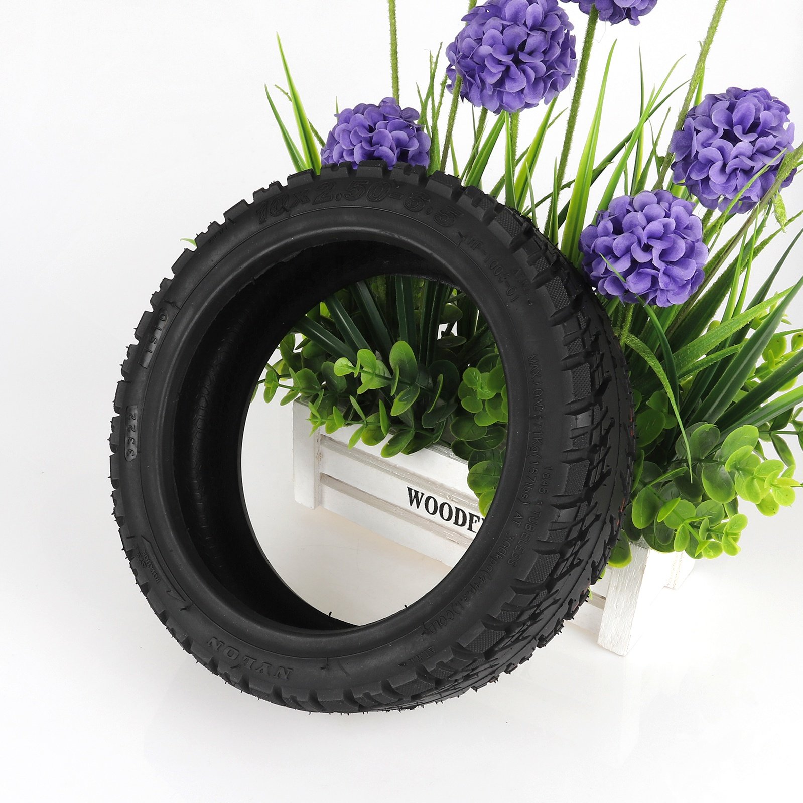 Ulip 10*2.5-6.5 Off-road Tubeless Tire for 10 inch Electric Scooters Explosion-Proof Vacuum Tire Electric Scooter Parts