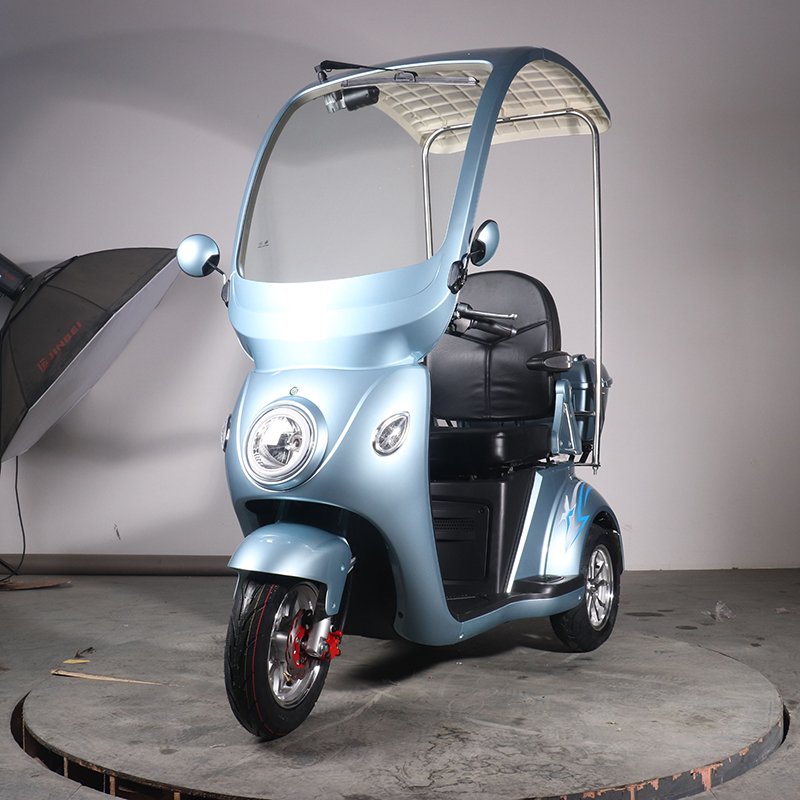 Adult 3 wheel electric scooter 25km/h low speed tricycle ce approved electric tricycle with canopy for old people