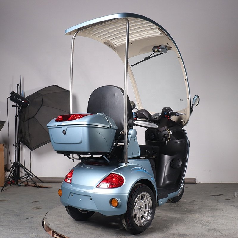 Adult 3 wheel electric scooter 25km/h low speed tricycle ce approved electric tricycle with canopy for old people