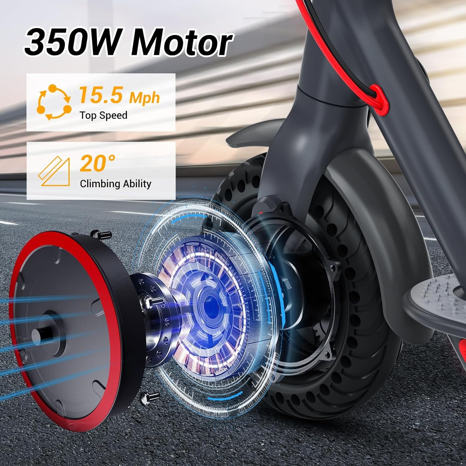 High Quality 500W Electric Scooter with Max Speed up to 30km/h Wholesale Supplier Electronic Smart Type