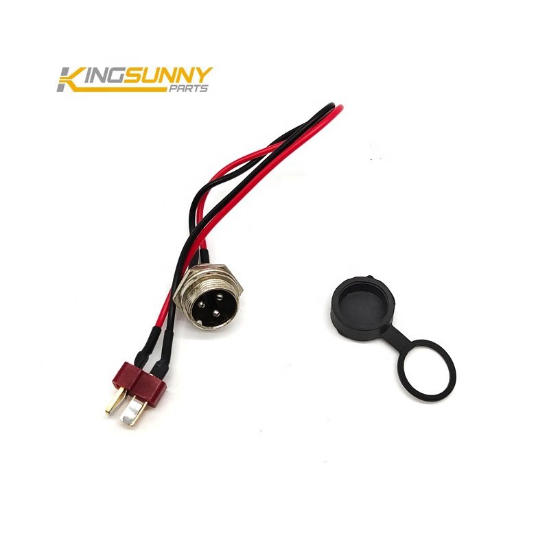 Electric Scooter Parts Power Adapter Charger T-head Charging Port for KUGOO M4 M4PRO Scooter Replacement Accessories