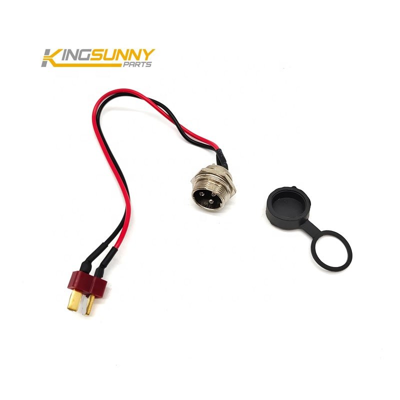Electric Scooter Parts Power Adapter Charger T-head Charging Port for KUGOO M4 M4PRO Scooter Replacement Accessories