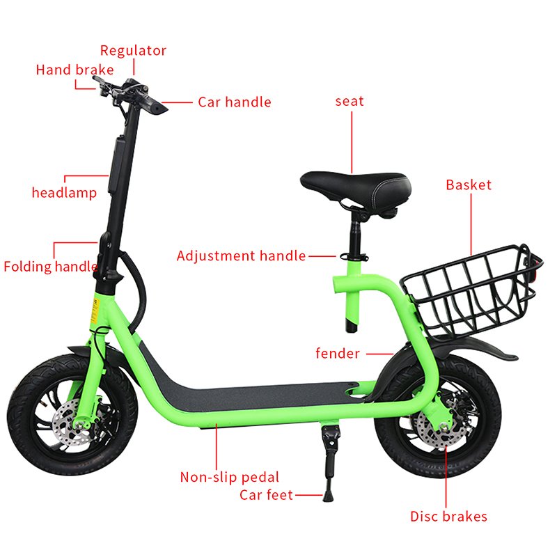 New Model Electric Scooty Price Off Road 500W Electric Scooter Motor Foldable Scooter with Seat