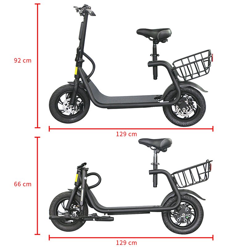 New Model Electric Scooty Price Off Road 500W Electric Scooter Motor Foldable Scooter with Seat
