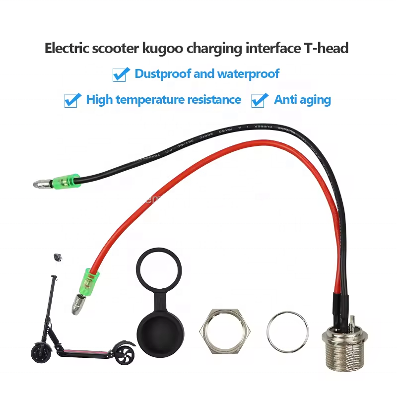Scooter Battery Accessories and Replacement Parts for 10 inch Kugoo M4 Electric Scooter Charging Port